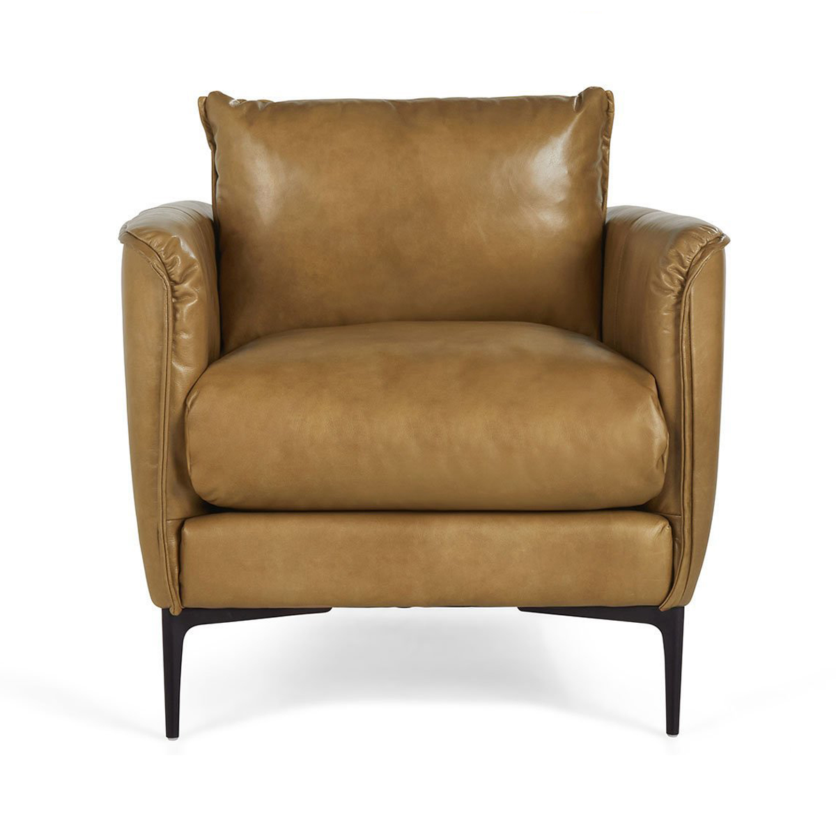 Adobe Tan Top Grain Leather Accent Chair Abigail Accent Chair Collection