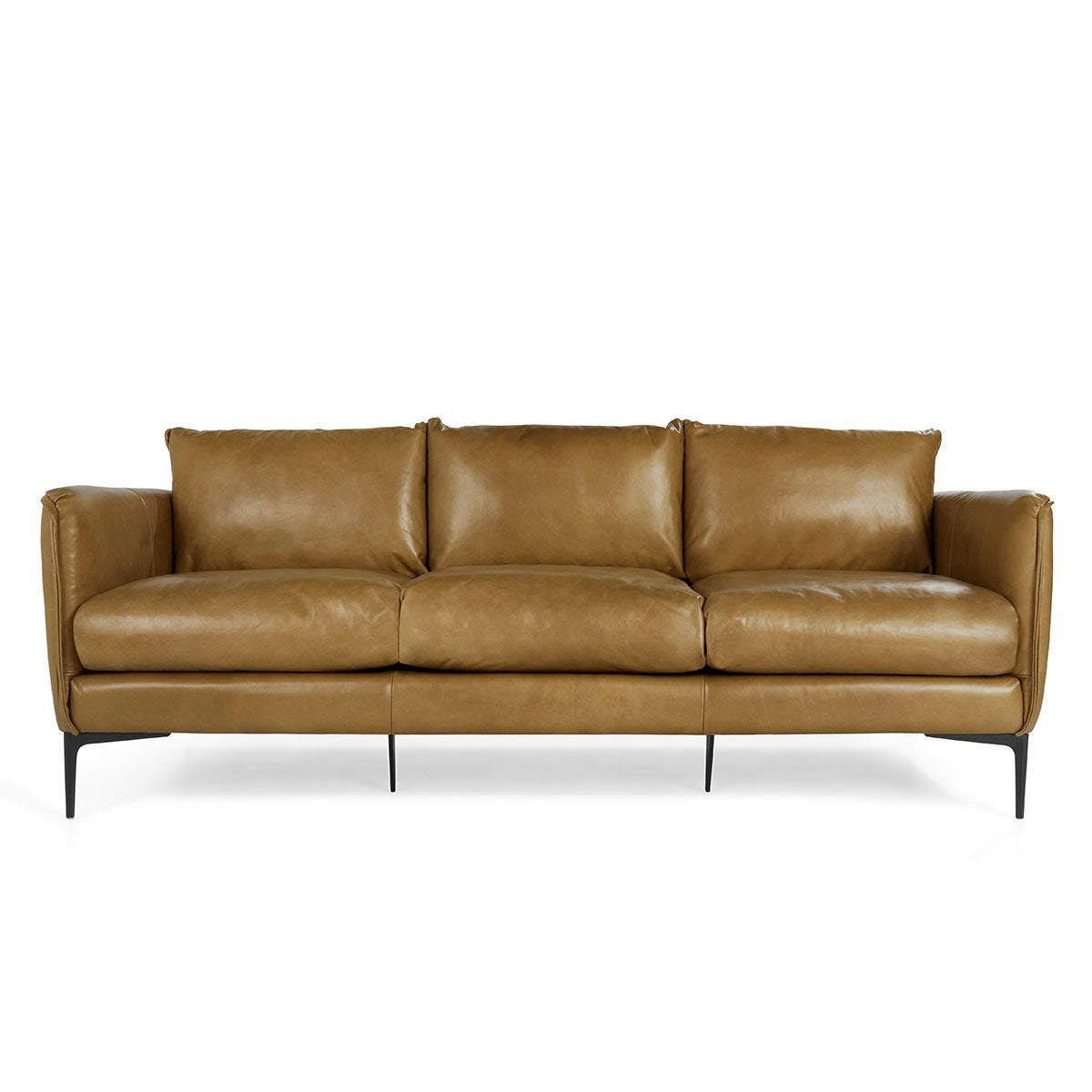 Adobe Tan Top Grain Leather Sofa Abigail Sofa Collection