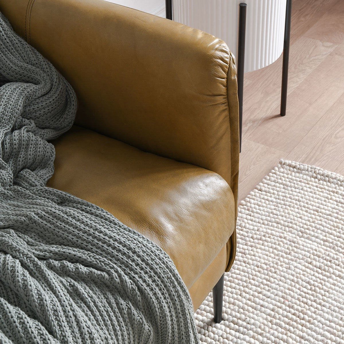 Adobe Tan Top Grain Leather Sofa Abigail Sofa Collection
