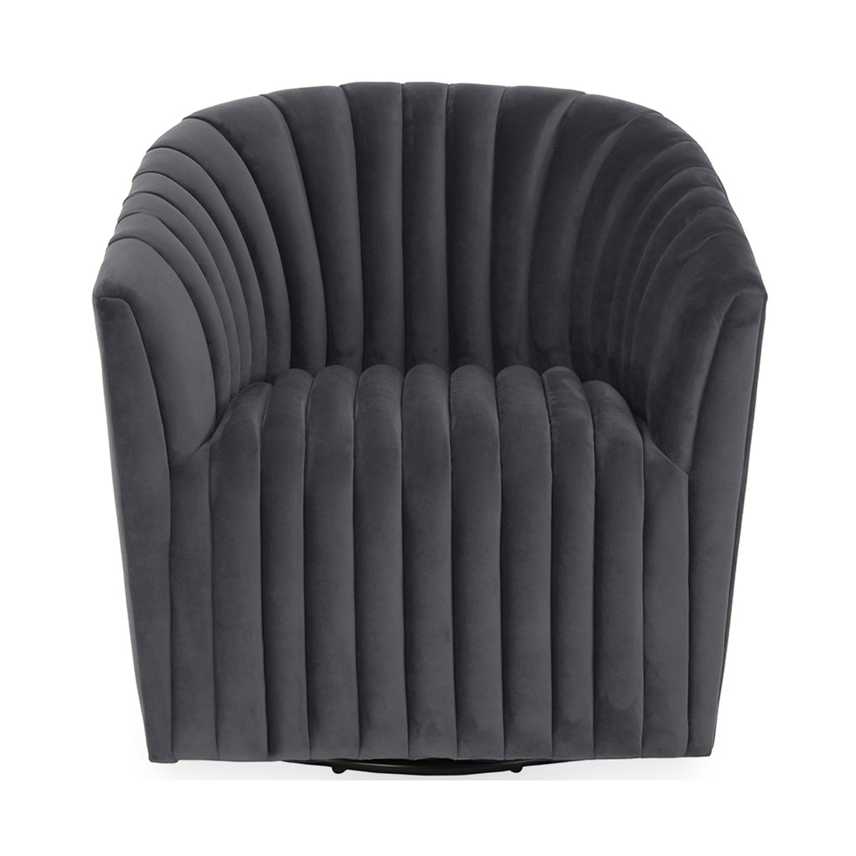 Gray 100% Polyester Accent Chair Arline Swivel Chair Collection