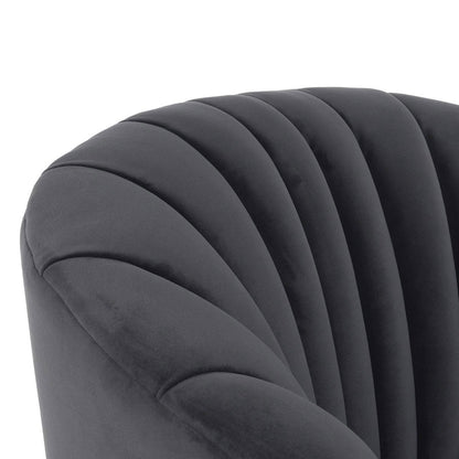 Gray 100% Polyester Accent Chair Arline Swivel Chair Collection