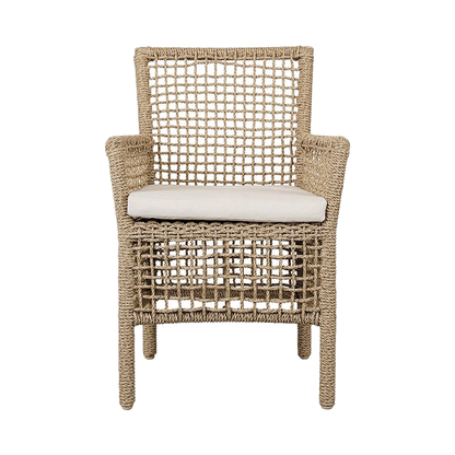 Natural Synthetic Hyacinth Rope Outdoor Dining Chair Brisbane Outdoor Dining Chair Collection