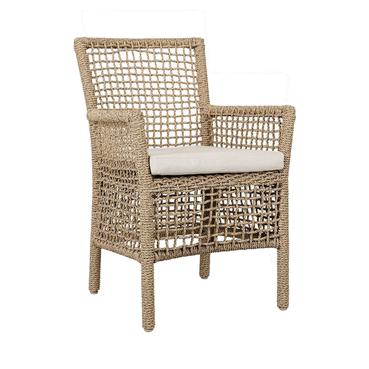 Natural Synthetic Hyacinth Rope Outdoor Dining Chair Brisbane Outdoor Dining Chair Collection