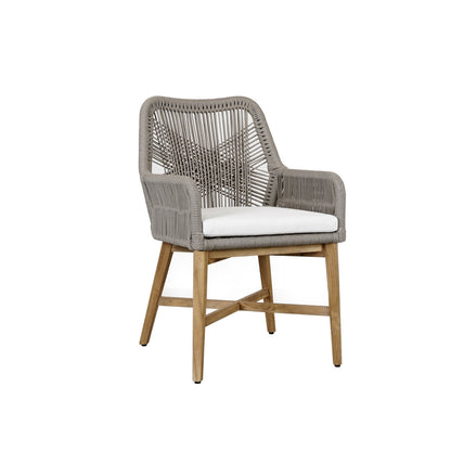 Gray Polypropylene Rope Outdoor Dining Chair Marley Outdoor Dining Chair Collection