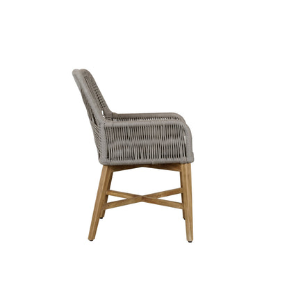Gray Polypropylene Rope Outdoor Dining Chair Marley Outdoor Dining Chair Collection