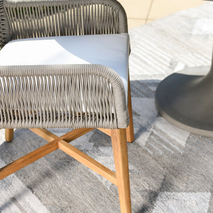 Gray Polypropylene Rope Outdoor Dining Chair Marley Outdoor Dining Chair Collection