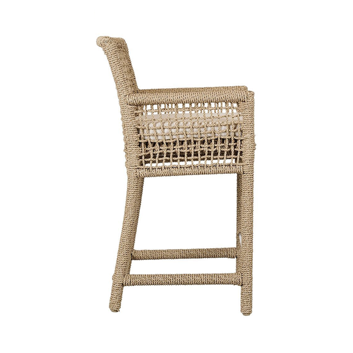 Natural Synthetic Hyacinth Rope Outdoor Bar & Counter Stool Brisbane Outdoor Counter Stool Collection