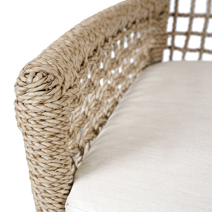 Natural Synthetic Hyacinth Rope Outdoor Bar & Counter Stool Brisbane Outdoor Counter Stool Collection