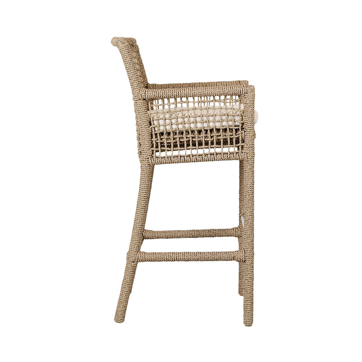 Natural Synthetic Hyacinth Rope Outdoor Bar & Counter Stool Brisbane Outdoor Bar Stool Collection