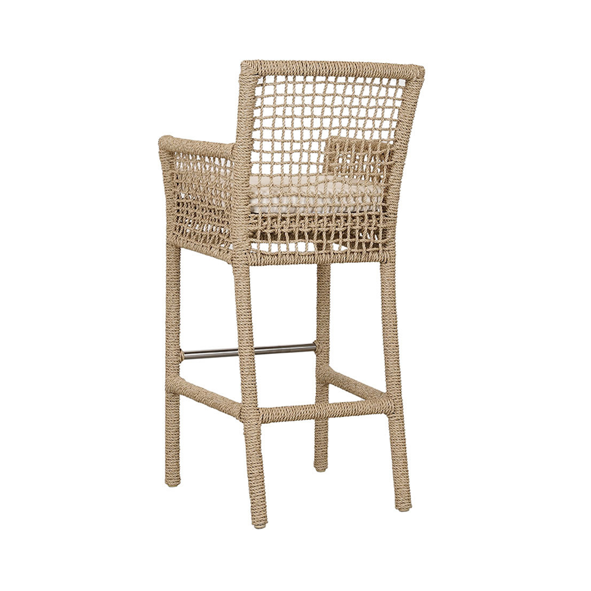 Natural Synthetic Hyacinth Rope Outdoor Bar & Counter Stool Brisbane Outdoor Bar Stool Collection