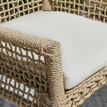 Natural Synthetic Hyacinth Rope Outdoor Bar & Counter Stool Brisbane Outdoor Bar Stool Collection