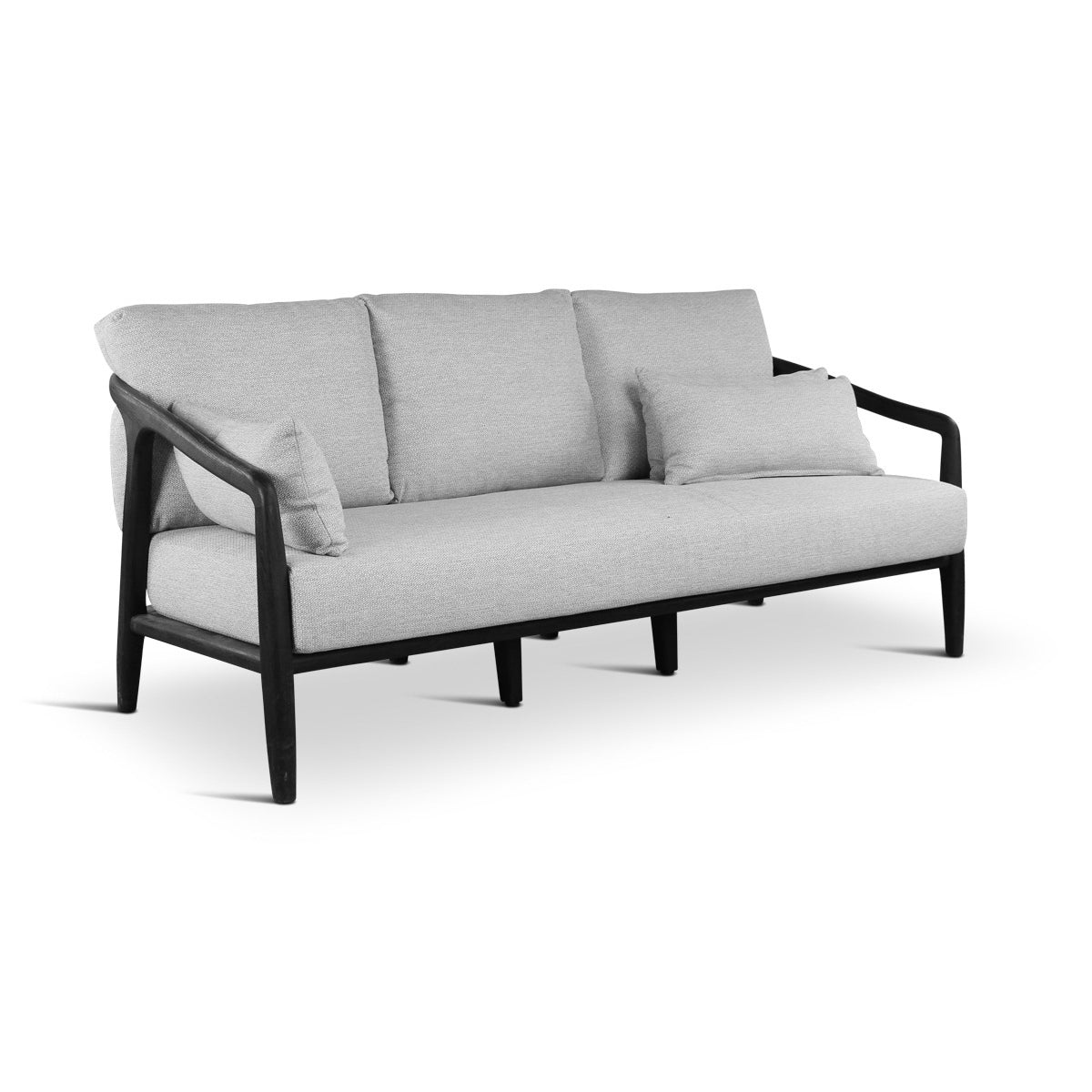 Black Teak Wood Outdoor Sofas & Sectional Aria Outdoor Sofa Collection