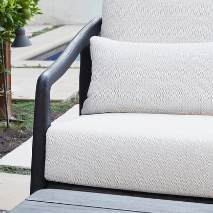 Black Teak Wood Outdoor Sofas & Sectional Aria Outdoor Sofa Collection