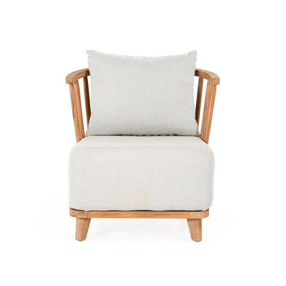 Natural Teak Wood Outdoor Accent Chair Hearst Outdoor Accent Chair Collection