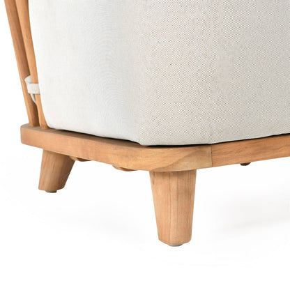 Natural Teak Wood Outdoor Accent Chair Hearst Outdoor Accent Chair Collection