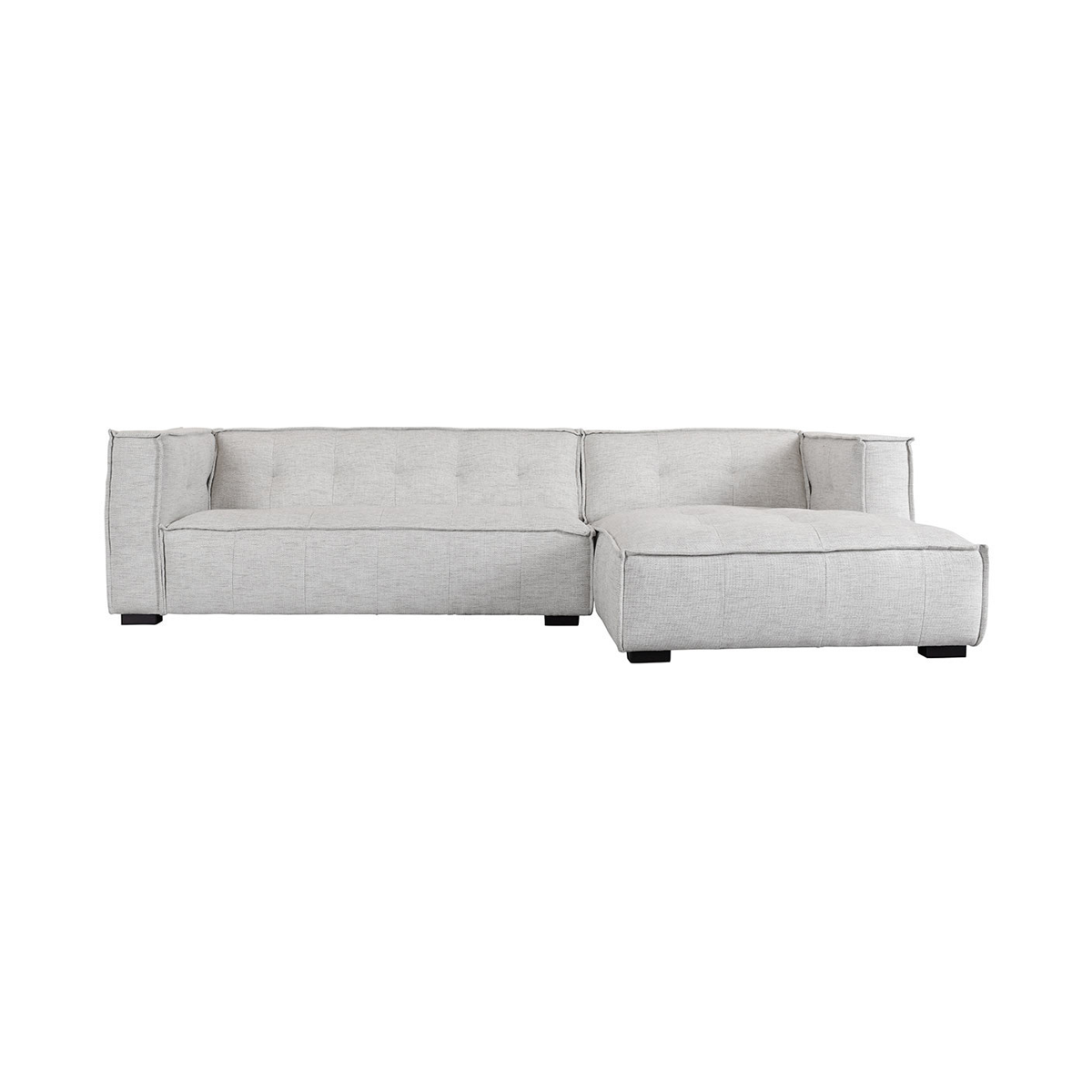 Beige 82% Polyester/18% Viscose Sectional Element 2 Piece Sectional Collection