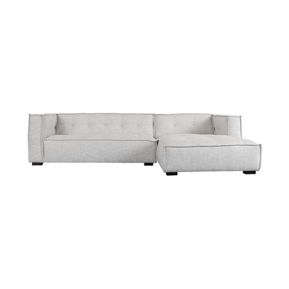 Beige 82% Polyester/18% Viscose Sectional Element 2 Piece Sectional Collection