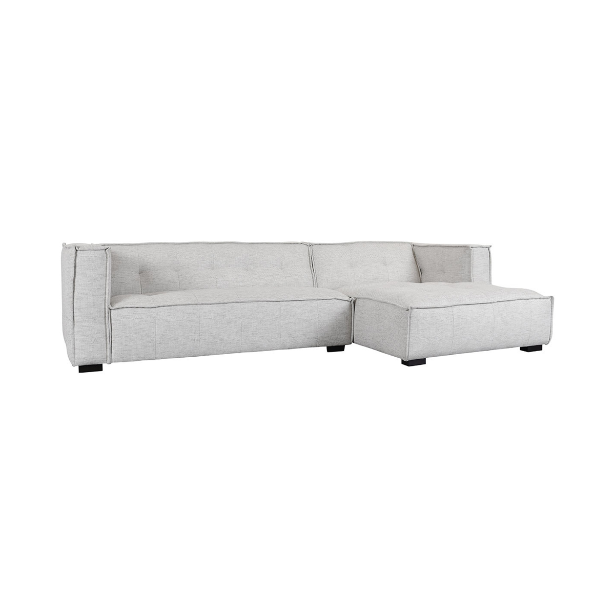 Beige 82% Polyester/18% Viscose Sectional Element 2 Piece Sectional Collection