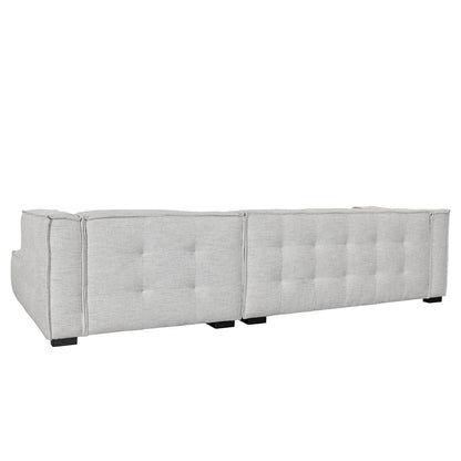 Beige 82% Polyester/18% Viscose Sectional Element 2 Piece Sectional Collection