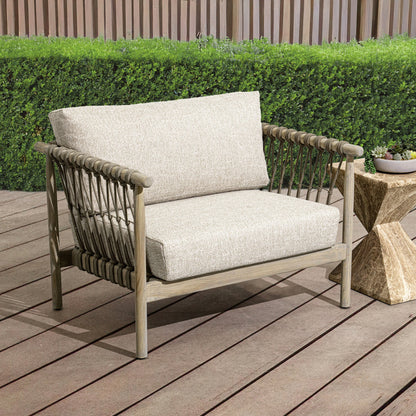 Taupe Teak Wood Outdoor Accent Chair Leo Outdoor Accent Chair Collection