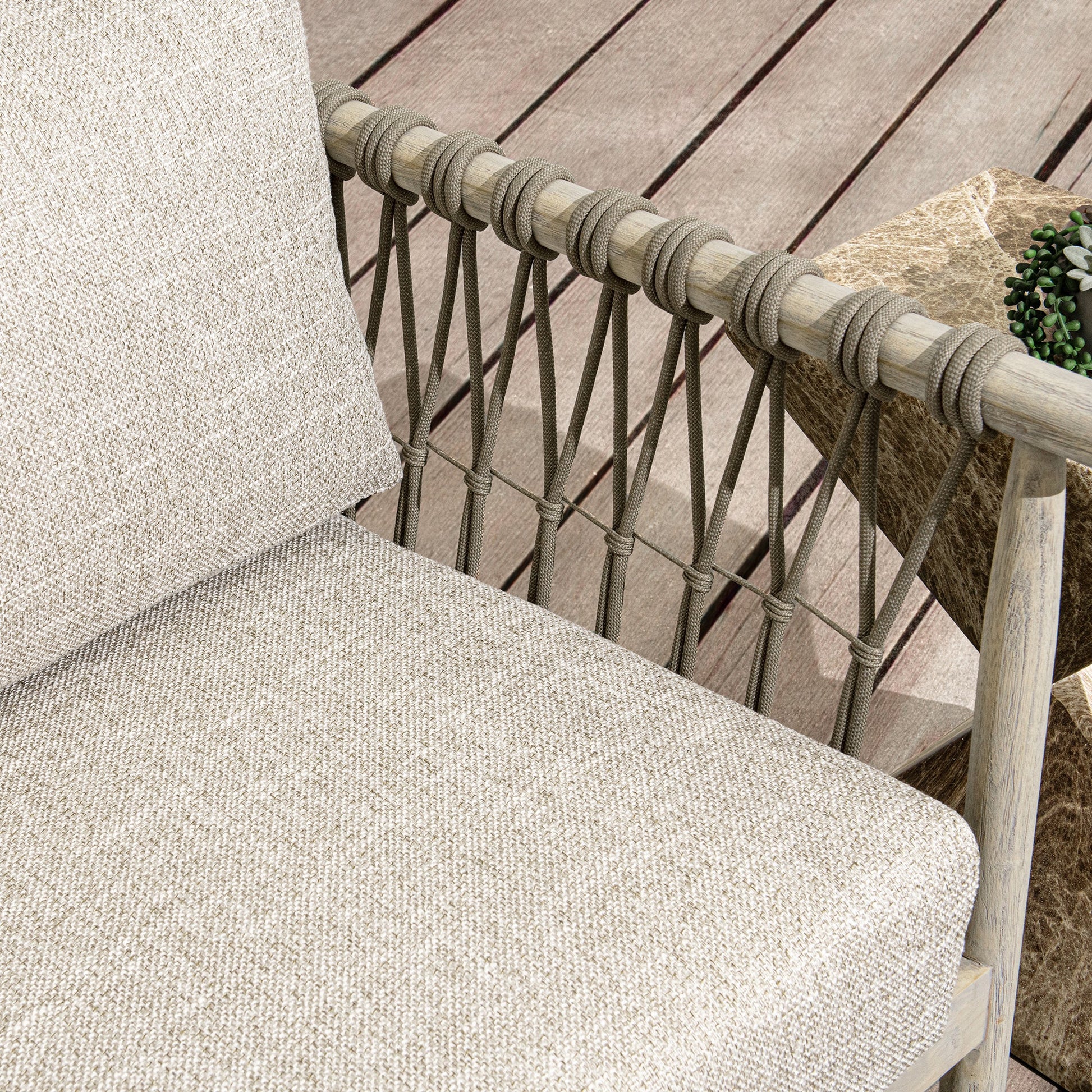 Taupe Teak Wood Outdoor Accent Chair Leo Outdoor Accent Chair Collection
