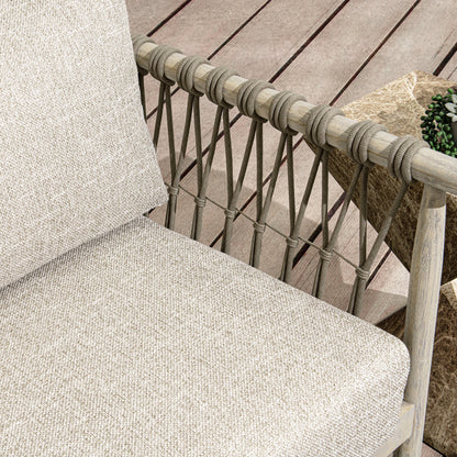Taupe Teak Wood Outdoor Accent Chair Leo Outdoor Accent Chair Collection