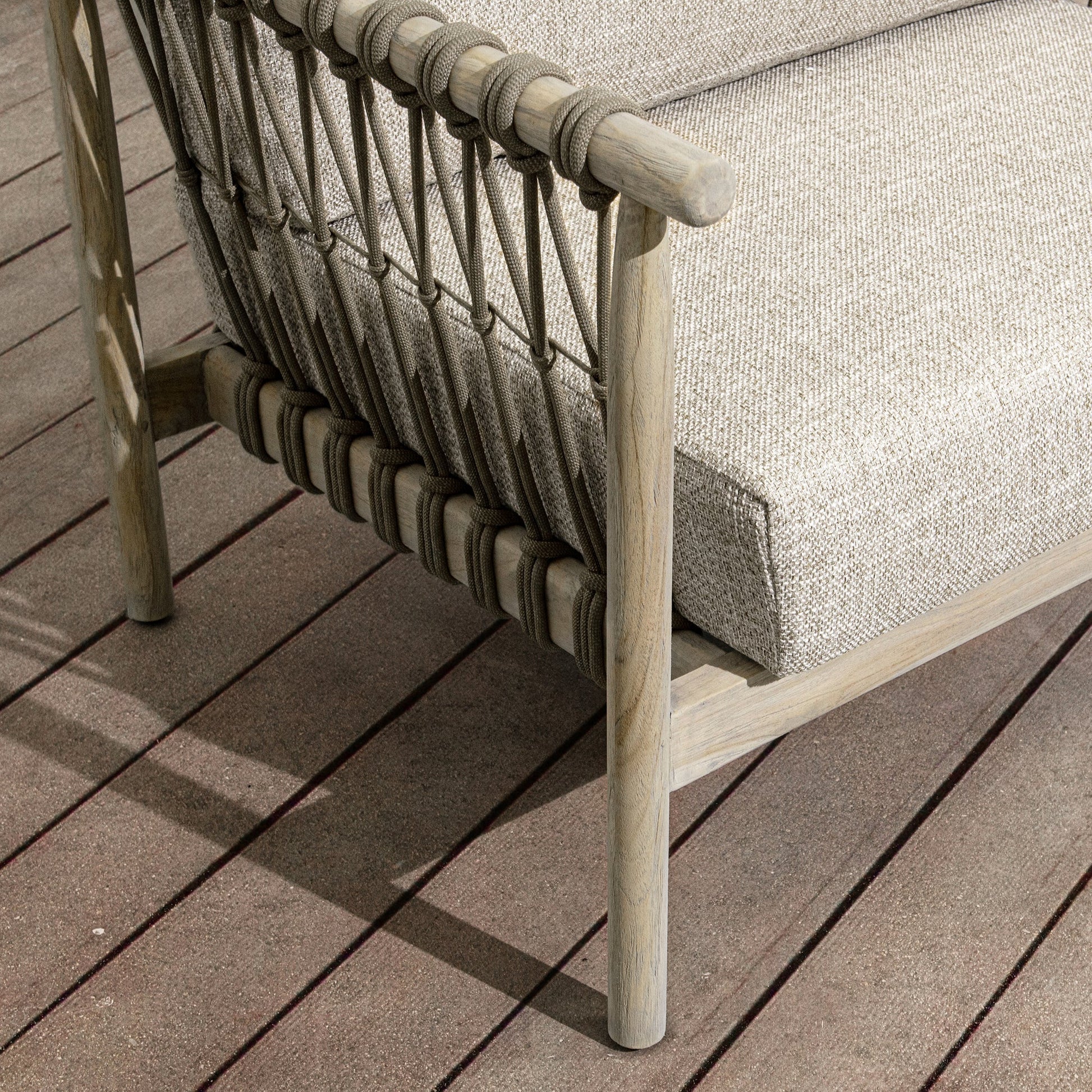 Taupe Teak Wood Outdoor Accent Chair Leo Outdoor Accent Chair Collection
