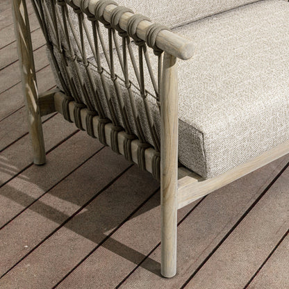 Taupe Teak Wood Outdoor Accent Chair Leo Outdoor Accent Chair Collection