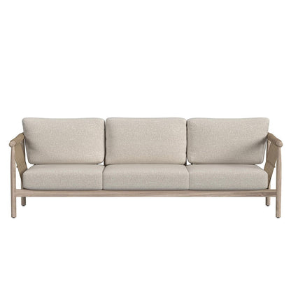 Taupe Teak Wood Outdoor Sofas & Sectional Leo Outdoor Sofa Collection