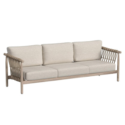 Taupe Teak Wood Outdoor Sofas & Sectional Leo Outdoor Sofa Collection