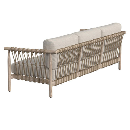 Taupe Teak Wood Outdoor Sofas & Sectional Leo Outdoor Sofa Collection