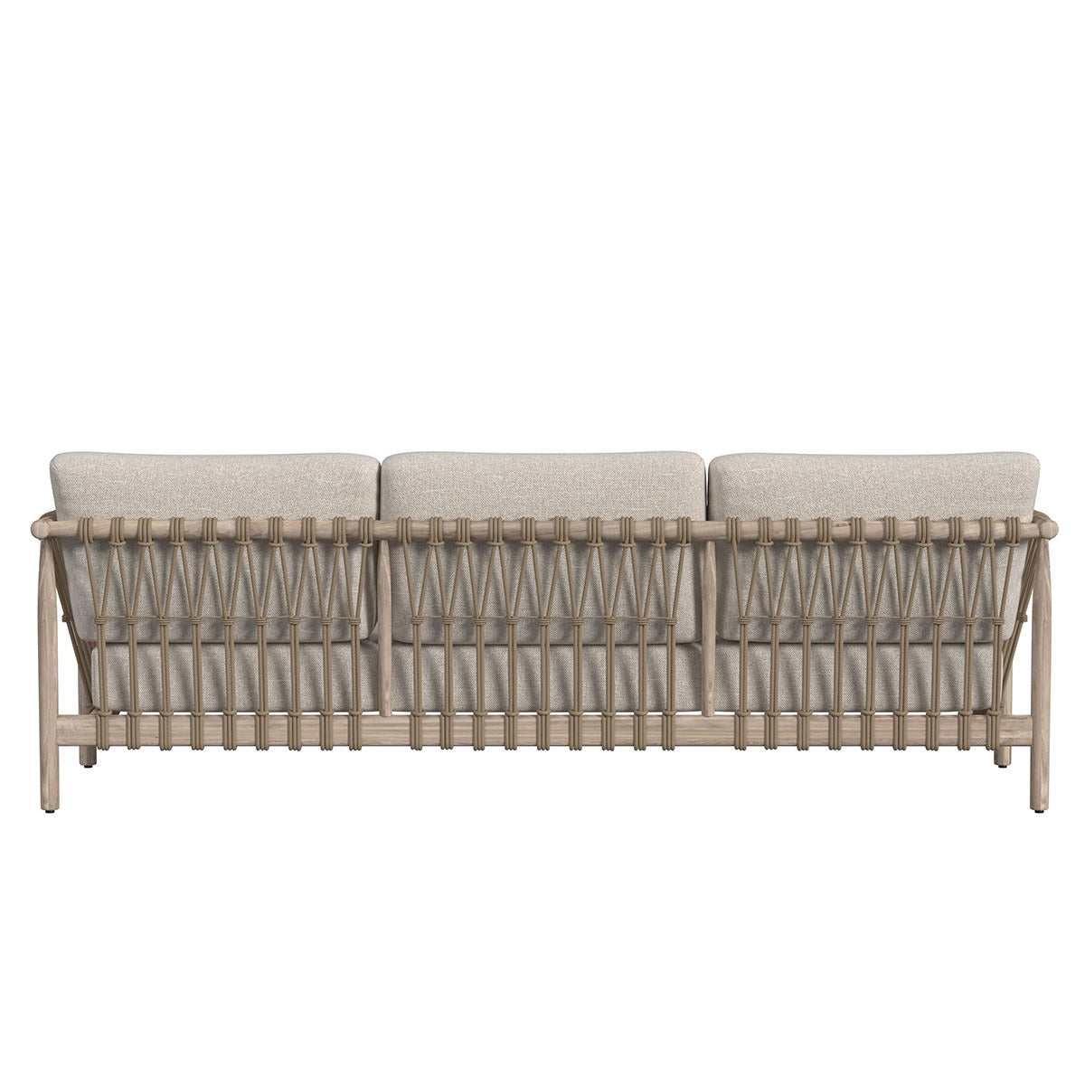 Taupe Teak Wood Outdoor Sofas & Sectional Leo Outdoor Sofa Collection