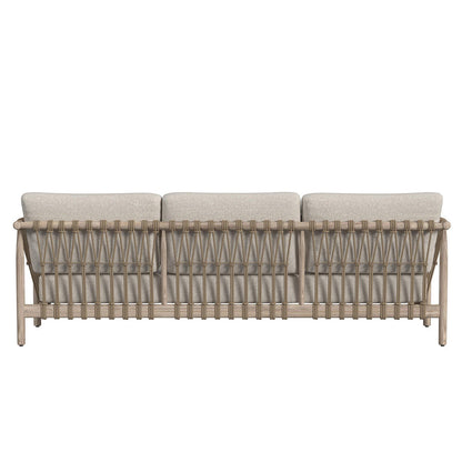 Taupe Teak Wood Outdoor Sofas & Sectional Leo Outdoor Sofa Collection