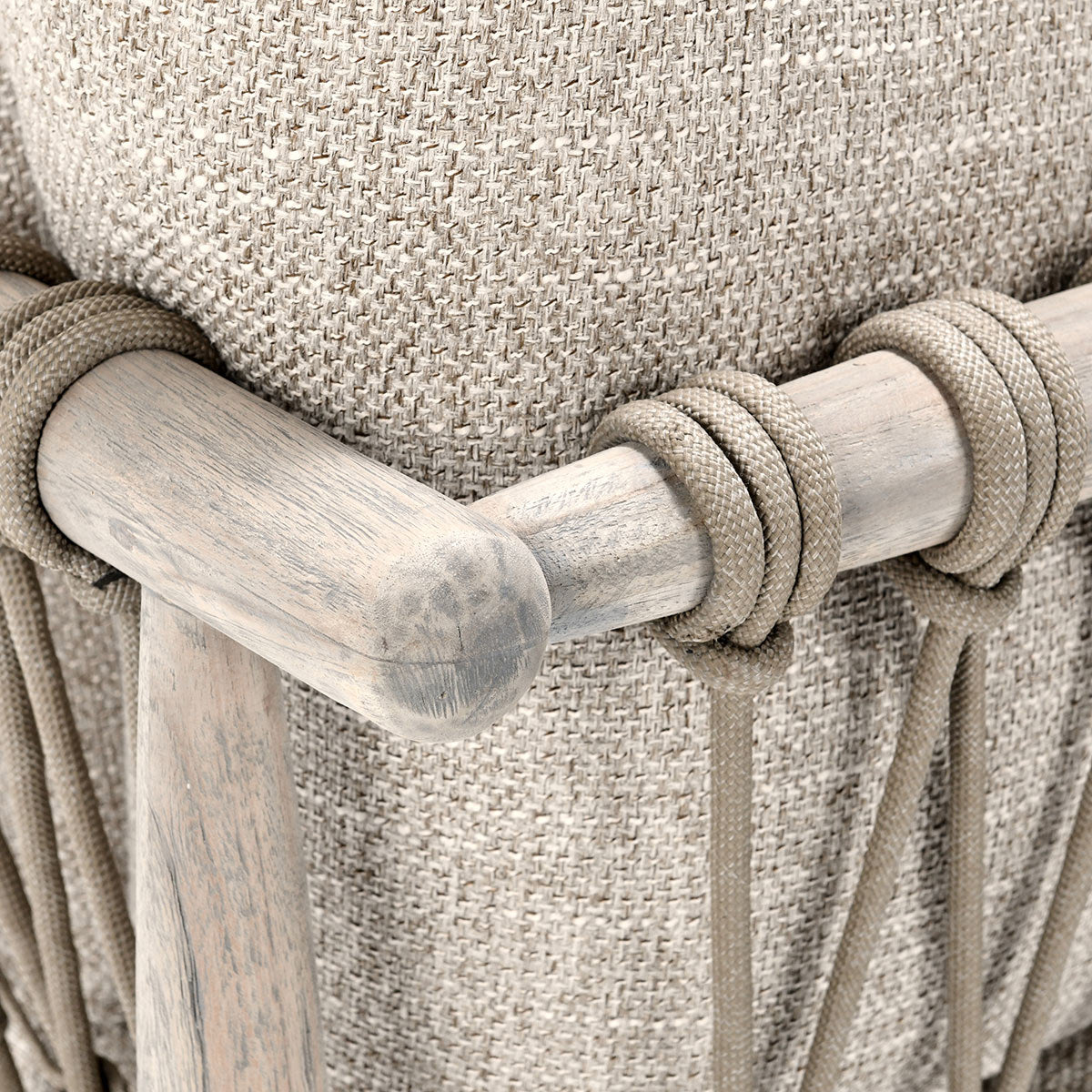 Taupe Teak Wood Outdoor Sofas & Sectional Leo Outdoor Sofa Collection
