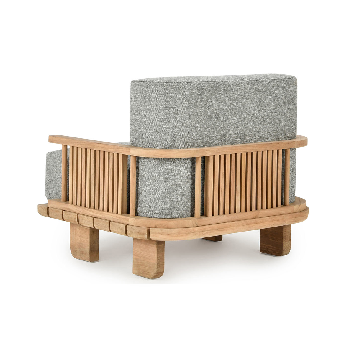 Hudson Outdoor Accent Chair Natural/Gray