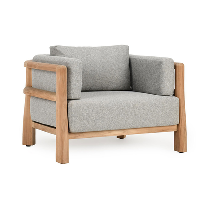 Aston Outdoor Accent Chair Natural/Gray