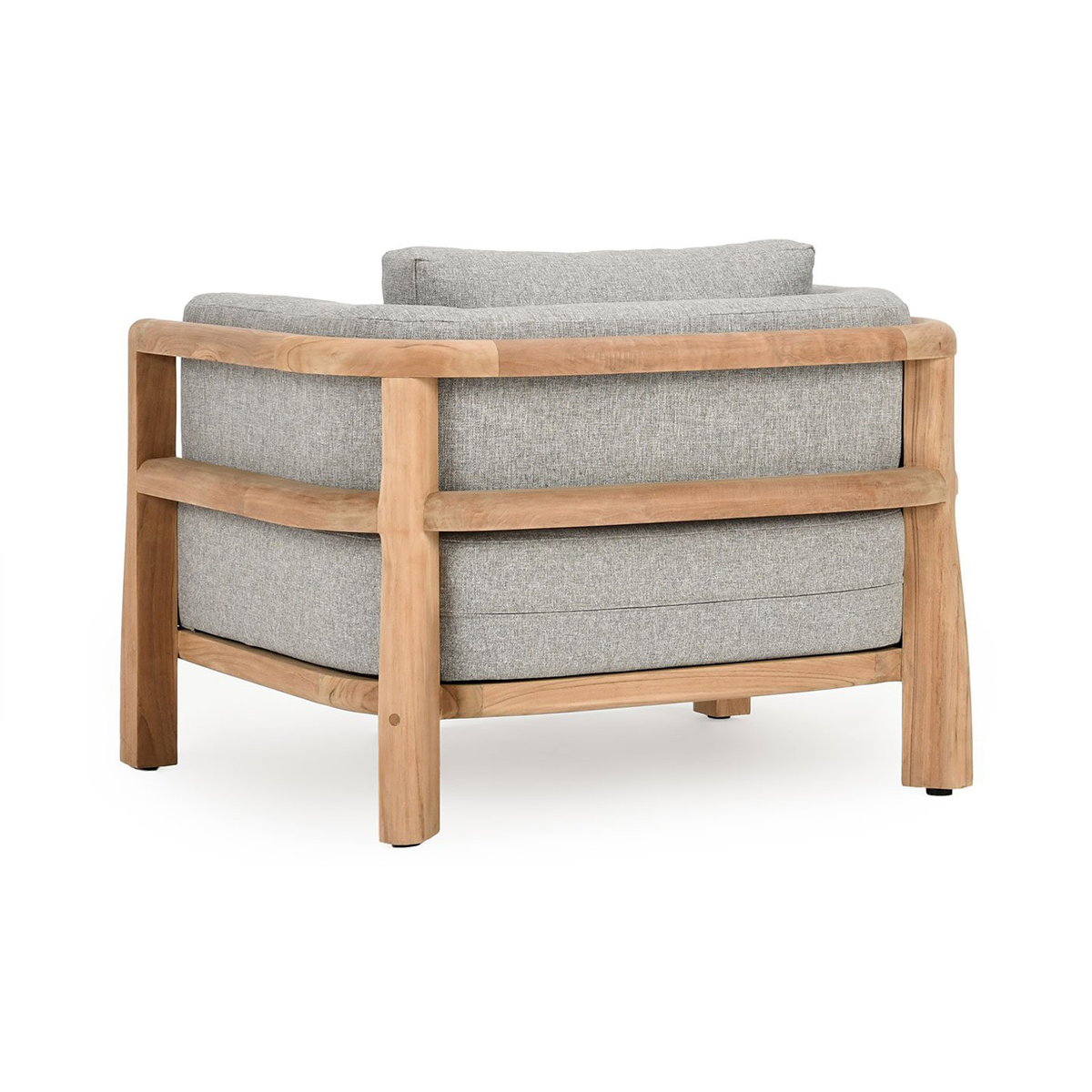 Natural/Gray Grade-A Teak Wood Outdoor Accent Chair Aston Outdoor Accent Chair Collection