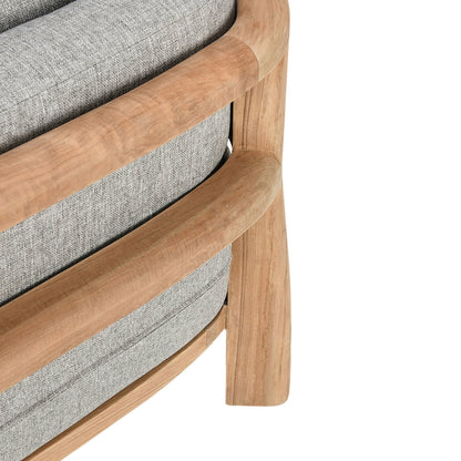 Aston Outdoor Accent Chair Natural/Gray