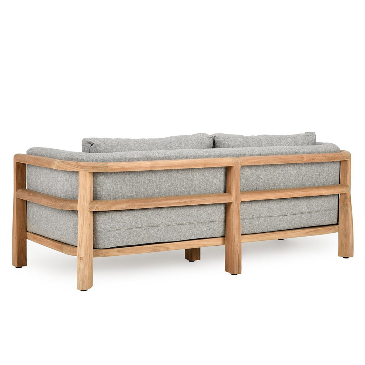 Natural/Gray Grade-A Teak Wood Outdoor Sofas & Sectional Aston Outdoor Sofa Collection