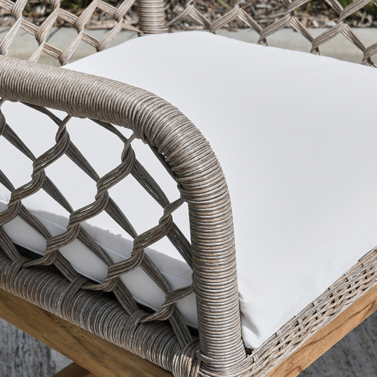 Gray Synthetic Rattan Outdoor Bar & Counter Stool Paulo Outdoor Counter Stool Collection