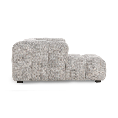 Heathered Gray 100% Polyester Sectional Walter 2 Piece Sectional Collection