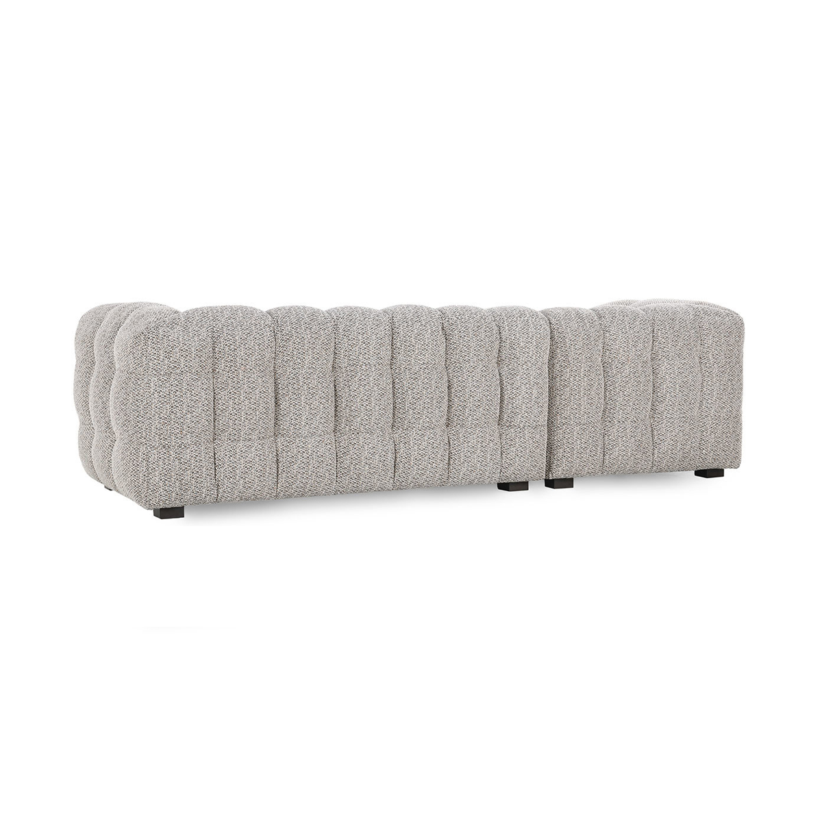Heathered Gray 100% Polyester Sectional Walter 2 Piece Sectional Collection