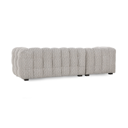 Heathered Gray 100% Polyester Sectional Walter 2 Piece Sectional Collection