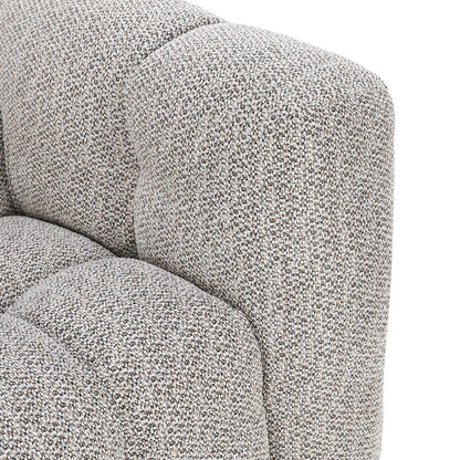 Heathered Gray 100% Polyester Sectional Walter 2 Piece Sectional Collection