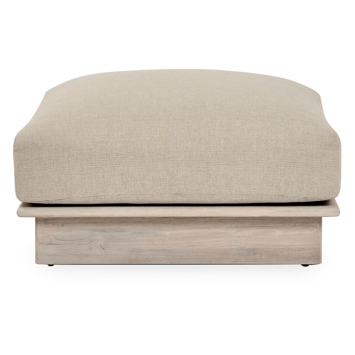 Taupe Teak Wood Outdoor Sofas & Sectional Livia Outdoor Ottoman Collection