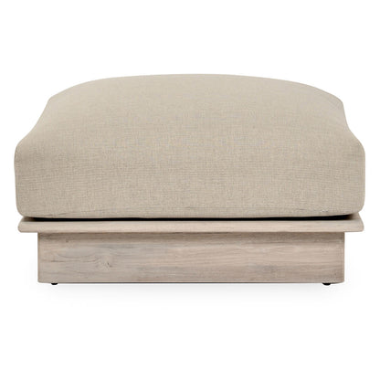 Taupe Teak Wood Outdoor Sofas & Sectional Livia Outdoor Ottoman Collection