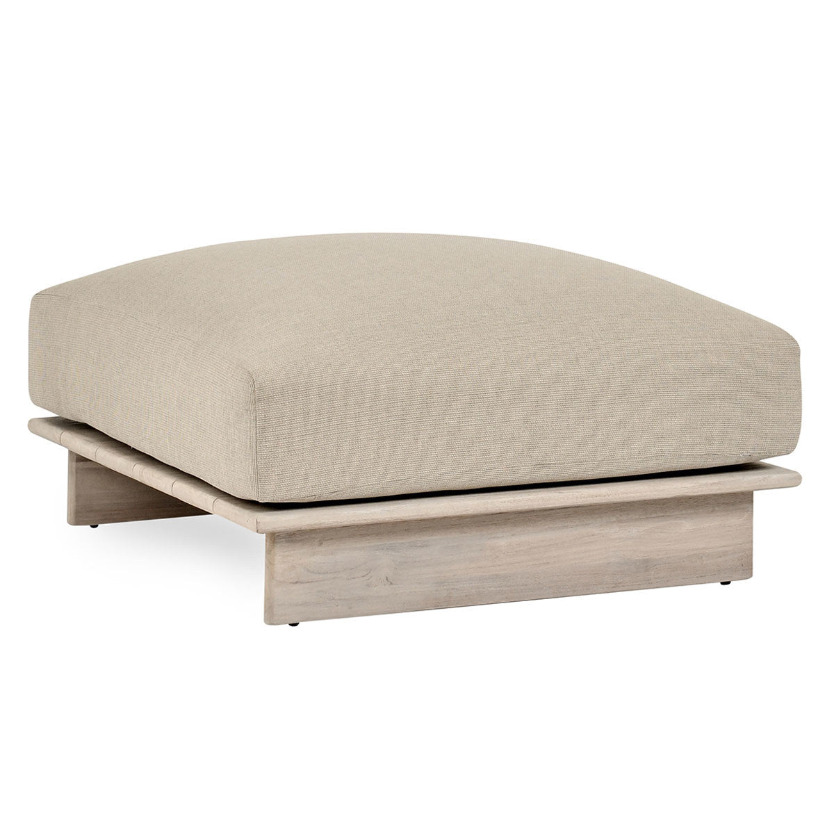 Taupe Teak Wood Outdoor Sofas & Sectional Livia Outdoor Ottoman Collection