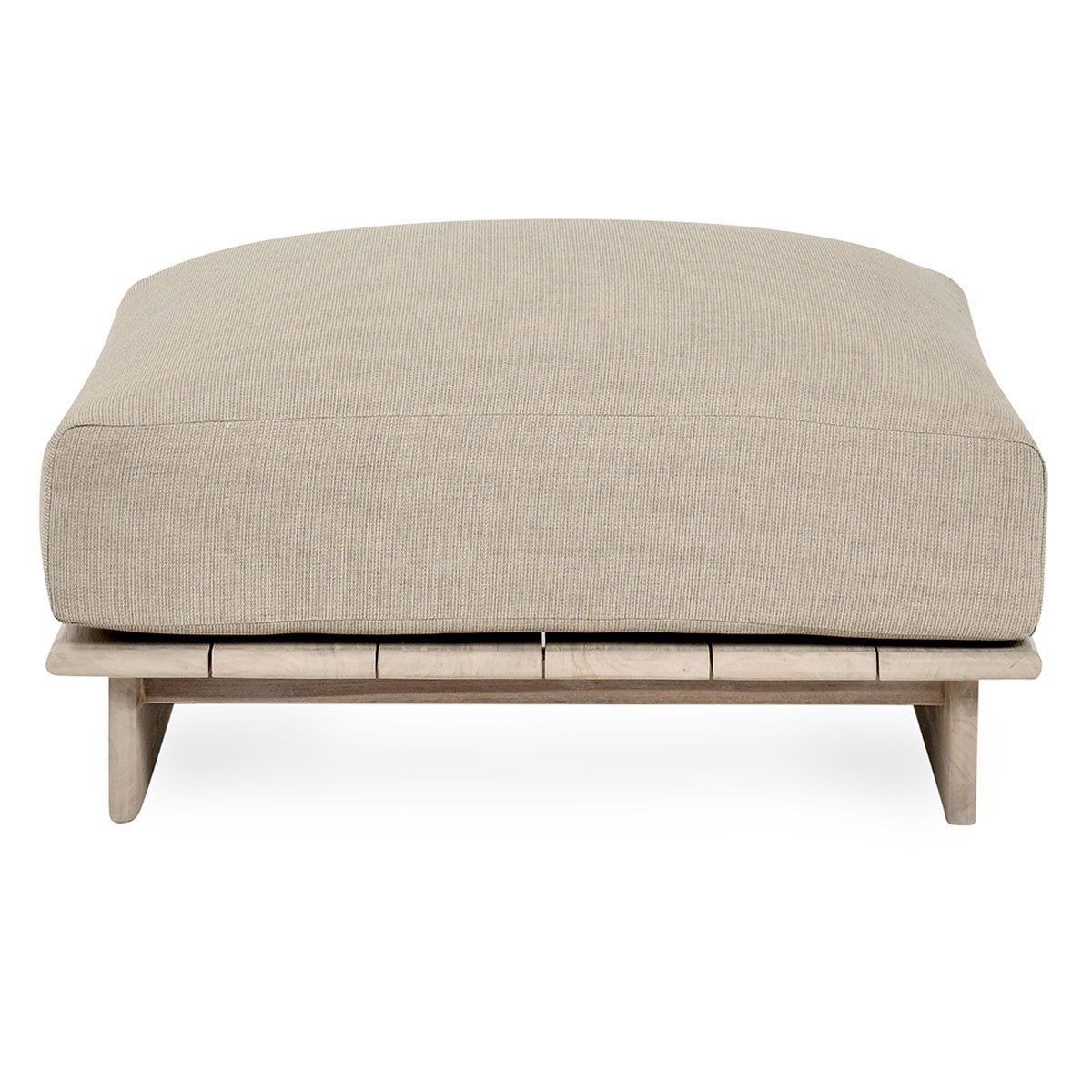 Taupe Teak Wood Outdoor Sofas & Sectional Livia Outdoor Ottoman Collection