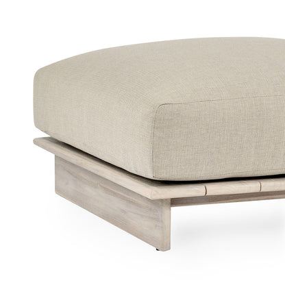 Taupe Teak Wood Outdoor Sofas & Sectional Livia Outdoor Ottoman Collection