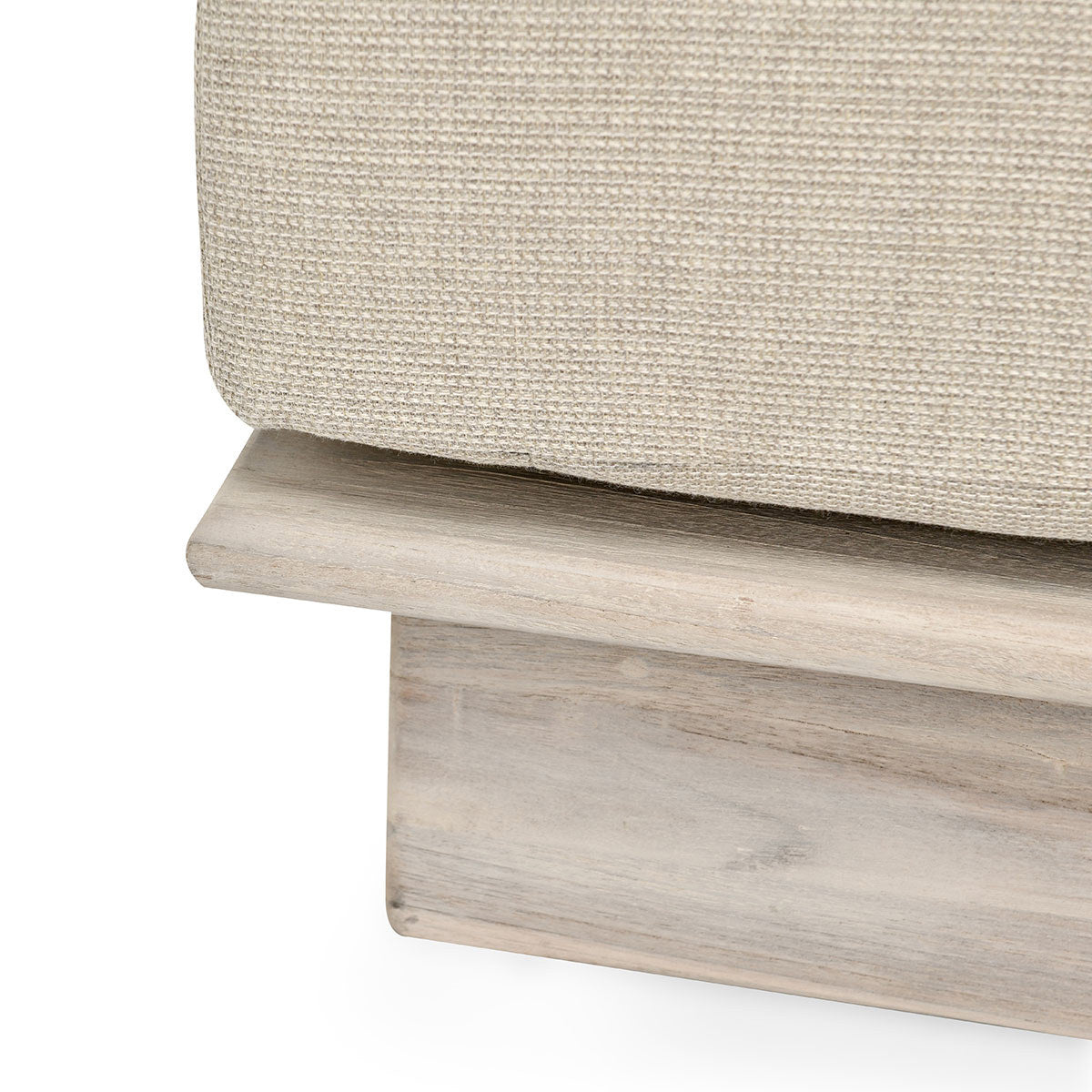 Taupe Teak Wood Outdoor Sofas & Sectional Livia Outdoor Ottoman Collection